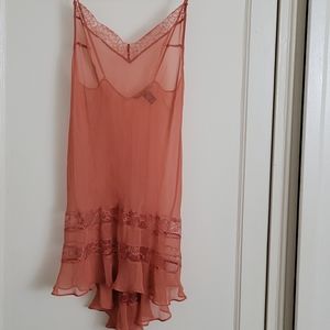 Flowy sheer slip dress